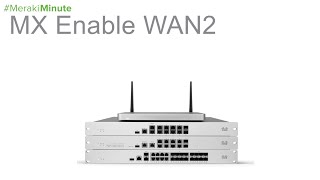 Cisco Meraki MX with 1 WAN port second WAN port [upl. by Alludba]