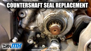 COUNTER SHAFT SEAL REPLACEMENT  Easy oil leak fix [upl. by Elleinahc372]