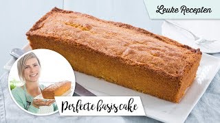 Perfecte basis cake  LeukeReceptennl [upl. by Downes]