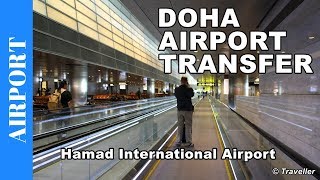 Transfer at HAMAD INTERNATIONAL Airport  Connection flight at Doha Airport  Qatar Airport Transit [upl. by Nad]