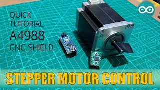 A4988 Stepper Motor driver Arduino project [upl. by Hadihsar242]