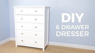 DIY 6 Drawer Tall Dresser  How to Build [upl. by Aylsworth]