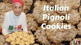 Italian Pignoli Cookies  Baking with Italian MaMa [upl. by Yevrah986]