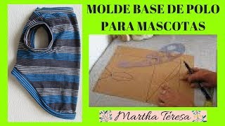 Molde Base de Polo Talla 1 para mascotasDIY [upl. by Lunn643]