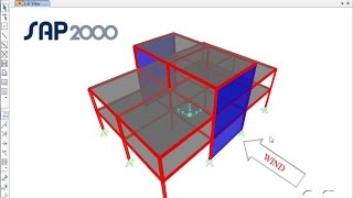 SAP2000  31 Automated Wind Loads Watch amp Learn [upl. by Katherin37]