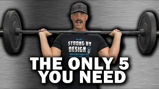 The ONLY 5 Barbell Exercises You Need for Muscle Mass 👌 [upl. by Cummins]