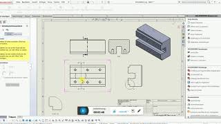 Solidworks  Schnittdarstellung Detailansicht etc [upl. by Adlitam929]