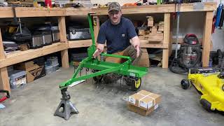 John Deere 40quot Dethatcher  Thatcherator Overview [upl. by Hsejar]