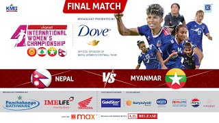 Nepal Vs Myanmar  Final Match  Vianet International Womens Championship  26 Feb 2025  LIVE [upl. by Noeled]