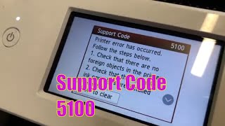 Canon Support Code 5100 fix CR motor wiring error for PIXMA Printers Error 5100 [upl. by Winnie]