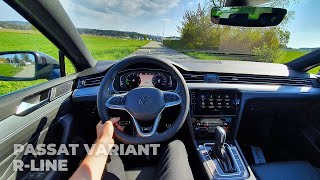 Volkswagen Passat Variant RLine 2020 Test Drive Review POV [upl. by Slayton]