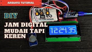 Simple Arduino Digital Desk Clocks With RTCDS3231 amp LCD 2004 Tutorial Membuat Jam Digital Keren [upl. by Yensehc]