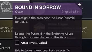 HOW TO GET TO ENDURING ABYSS  PYRAMID LOCATION amp INVESTIGATION GUIDE  BOUND IN SORROW DESTINY 2 [upl. by Ulah]