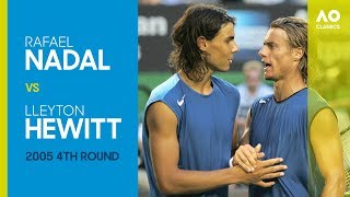 Rafael Nadal v Lleyton Hewitt  Australian Open 2005 4R  AO Classics [upl. by Agathy]