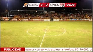 JORNADA 8 PRIMERA DIVISIÓN  PUNTARENAS VS SANTOS DE GUAPILES [upl. by Doti]