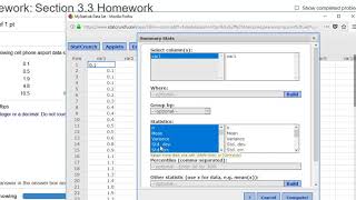 Computing a Percentile in StatCrunch MyMathlab Homework [upl. by Aivilys]