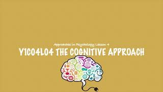 ALevel Psychology AQA The Cognitive Approach [upl. by Macmullin]