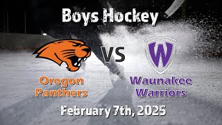 Boys Hockey Oregon vs Waunakee 2725 [upl. by Aramahs819]