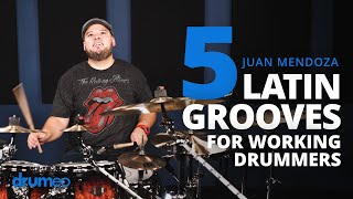 5 Latin Grooves Every Drummer Should Know Juan Carlito Mendoza [upl. by Retlaw938]