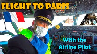 One Day as an Airline Pilot Flight to Paris on B737 HD [upl. by Alo]