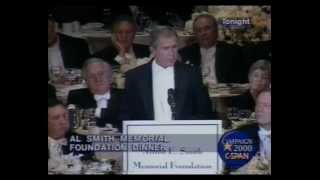 George W Bushs Al Smith dinner speech 2000 FUNNY [upl. by Clemens517]