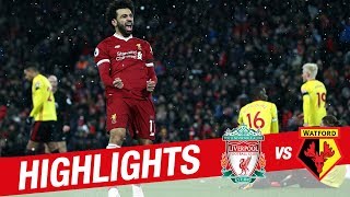 Highlights Liverpool v Watford  Sensational Salah scores four at Anfield [upl. by Assela]