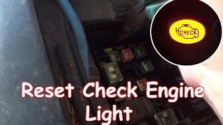 DIY Reset Check Engine Light without OBDII reader [upl. by Enal]