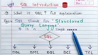 Introduction to SQL  DDL DML DQL DCL TCL Commands in SQL [upl. by Gnart]