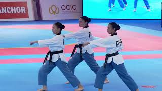 Philippines poomsae trio delivers taekwondo gold in SEA Games [upl. by Angy]