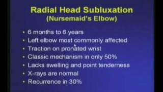 Radial Head Subluxation  Nursmaids Elbow [upl. by Cohberg]