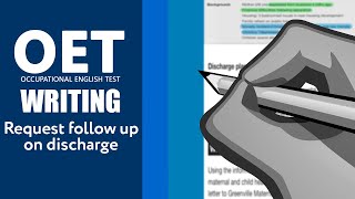 𝗘𝗡𝗚𝗟𝗜𝗦𝗛 OET Writing  Nursing  Request follow up on Discharge  Letter [upl. by Ramos]