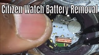 How To Replace The Battery On Your Citizen Eco Drive Capacitor Solar Watch Battery [upl. by Kanal]