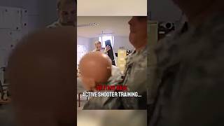 Military base active shooter scenario training‼️🤯 military army combat war [upl. by Meekah]