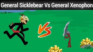 Short Fight Xenophon Vs Sicklebear  Stick War Legacy [upl. by Yellek]