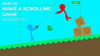 How to Make a Scrolling Game in Scratch [upl. by Magnien498]