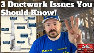 3 HVAC Ductwork ISSUES Homeowners NEED To Know [upl. by Anilesor]