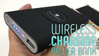 8000 mAh Power Bank with builtin Qu Wireless Charger by Danan Review [upl. by Scrivenor822]