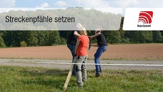 Weidezaun  Zaunpfähle setzen Festzaun [upl. by Eityak]