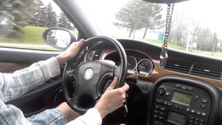 Jaguar x type test drive [upl. by Rehprotsirhc]