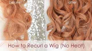 How to Recurl a Wig with No Heat [upl. by Lynnet]