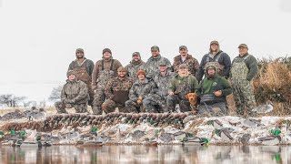 EPIC Oklahoma Duck Hunt over Small Pond 13 Limits [upl. by Zippora]