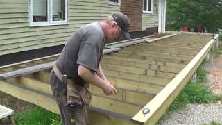 DIY Deck Part 9  Fastening Deck Boards [upl. by Kassaraba]