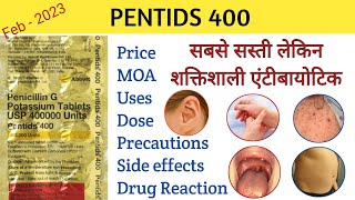 Pentids 400 tablet Uses  Otitis media  Ear infection  Respiratory Infections [upl. by Rhodia]