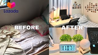 SMALL ROOM MAKEOVER PH with shopee and lazada links [upl. by Wahl274]