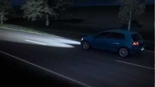 VW Golf 7  Animation Fernlichtregulierung Light Assist 2013 [upl. by Tavie]