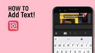 How to Add Text in Inshot App easy [upl. by Rosamund]