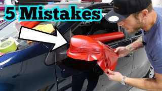 5 Most Common Vinyl Wrap Mistakes [upl. by Joell]