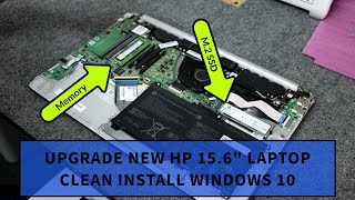 How to Upgrade M2 SSD amp Memory in HP 156quot Laptop [upl. by Alaaj884]