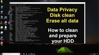 How to fully wipe all disk data  diskpart [upl. by Eolc]