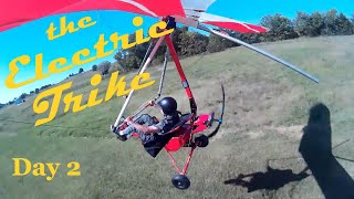 Second Day flying the Aeros Nano Trike ANTE electric powered ultralight 2018 [upl. by Susie]